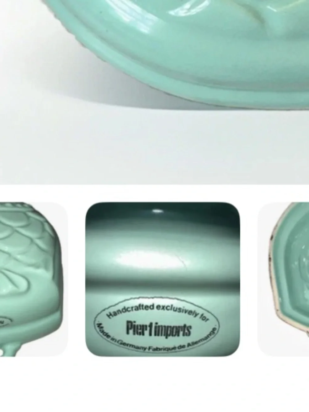 Pier 1 Seafoam Green Fish Mold Wall Hanging